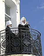 Святейший Патриарх Алексий в Спасо-Прилуцком монастыре