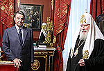 Святейший Патриарх Алексий и министр культуры А. Авдеев